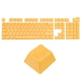thumbnail image 1 of Unique Bargains 108 Touches Pudding Keycaps Ensemble OEM Profil ABS pour la Disposition du Clavier Mécanique, Jaune, 1 of 5