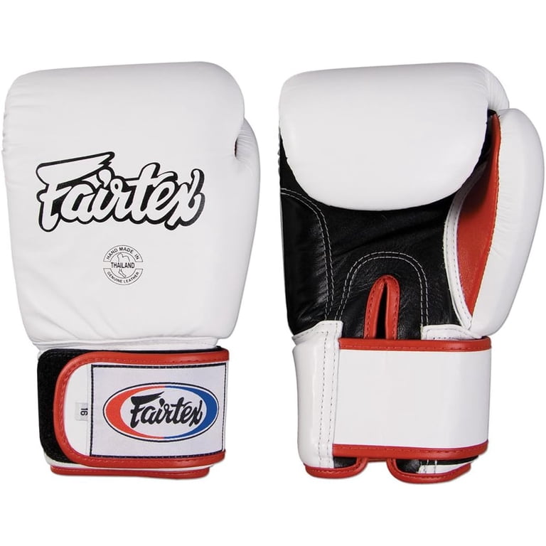 Fairtex Muay Thai-Style Sparring Gloves 16 oz Red / Black
