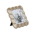 thumbnail image 3 of DesignOvation Wiggle 5" x 5" matted to 4x4 Square Silver Tabletop Picture Frame, 3 of 9