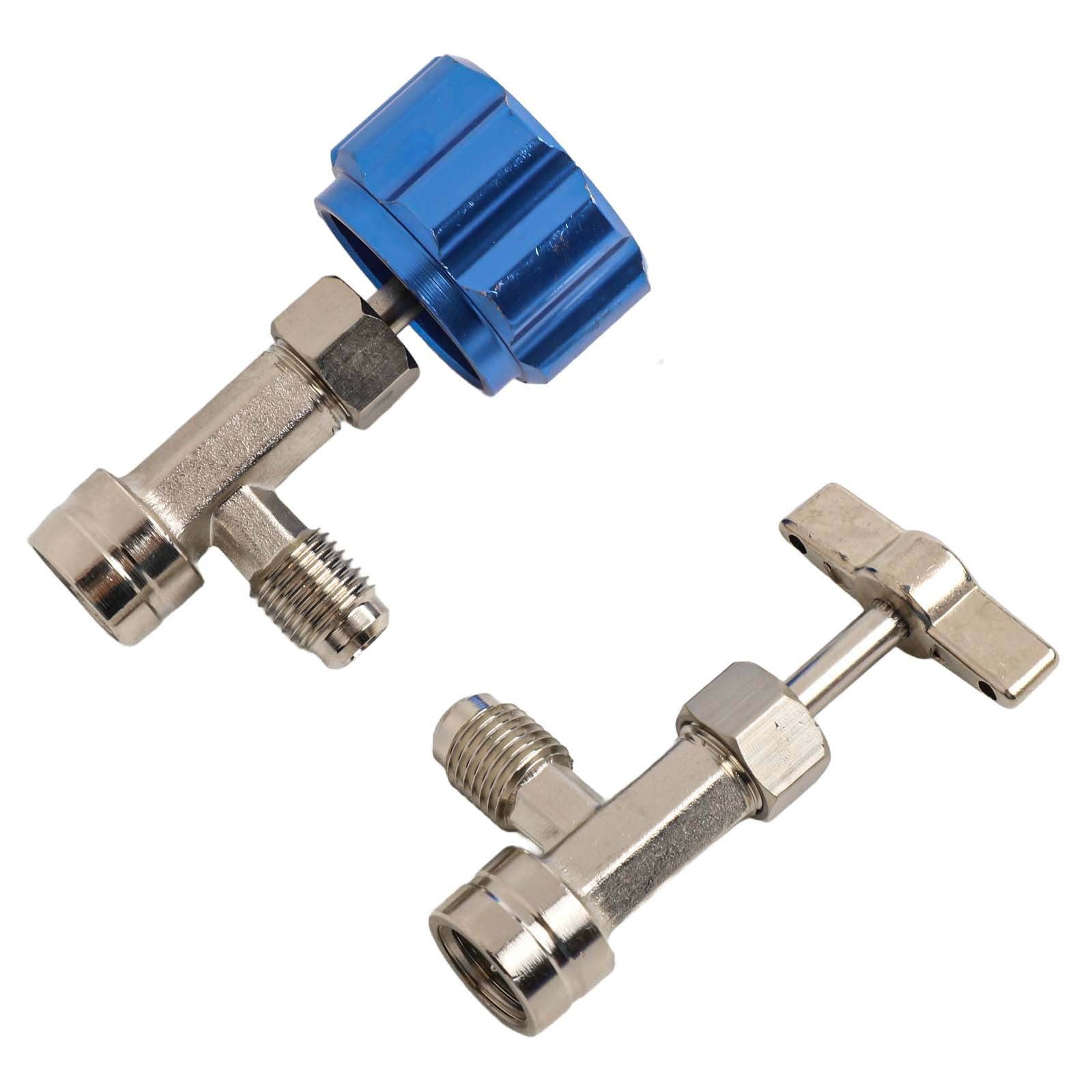 SPRING Tech R1234Yf Quick Couplers Set With Valve Core Remover Thread Adapter C For Hvac Charging Hoses Car Repair Tools