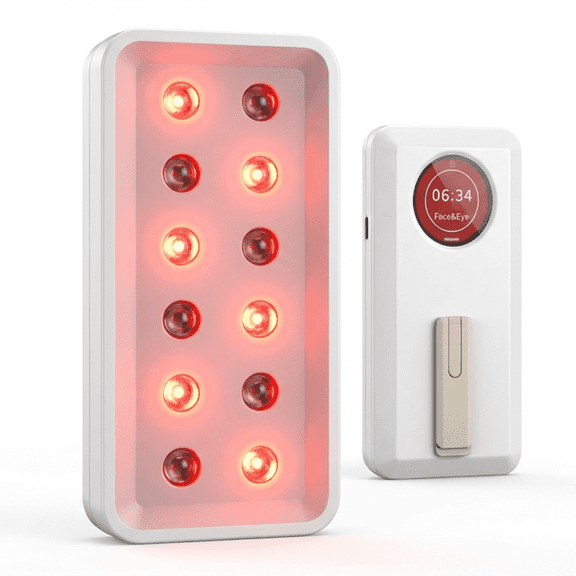 OhmRx RedLight Recovery Mini Pro Device, Portable Red & Infrared LED Light Panel, Rechargeable Handheld Wellness Device