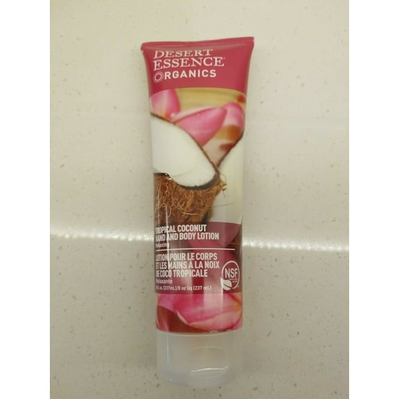 Desert Essence Organic Tropical Coconut Relaxing Hand & Body Lotion, 8 oz