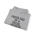 thumbnail image 4 of Social worker Dad Hoodie Gifts Hooded Sweatshirt Pullover Shirt, 4 of 4