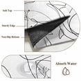 thumbnail image 6 of Black White Shark Round Area Rug 3Ft Washable Small Circle Rugs for Kitchen Entryway, Modern Line Abstract Art Non-Slip Carpet Floor Mats Indoor Outdoor Carpet Runner Aesthetic Home Decor, 6 of 8