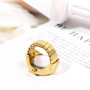 Avaner Elastic Strap Ring Watch for Women: Analog Quartz Flexible Size Ring Watch for Christmas Gift