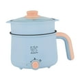 thumbnail image 3 of Mini olla caliente para fideos, olla para cocinar, olla eléctrica portátil multiusos, cocina eléctrica para bistec, shabu shabu, oficina, viajes Olla y vaporera PP, 3 of 8