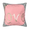 thumbnail image 2 of Metalic Love Throw Pillow 18x18, 2 of 3