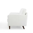 thumbnail image 6 of Loveseat Sofa, Velvet, White, Modern Contemporary Urban Design, Living Lounge Room Hotel Lobby Hospitality, 6 of 9