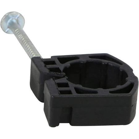 

Highcraft 001JHK-50 Full Clamp J-Hook with Nail for PEX Tubing Piping Support Isolate Pipe from Mounting Surface Grip Friction Ring Wall Ceiling Mount for 1 in. Tube Polyethylene (50 Pack)
