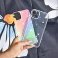 thumbnail image 4 of Compatible with iPhone 14 Case Luxury Shiny Laser Cute Love Heart Flexible Glitter Soft Silicone Cover Shockproof Camera Protection Bling Case for iPhone 14 Women Girls, 4 of 14