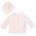 thumbnail image 1 of Little Me Baby Girl Newborn Adorable Cable Sweater, Light Pink, 9 Months, 1 of 2