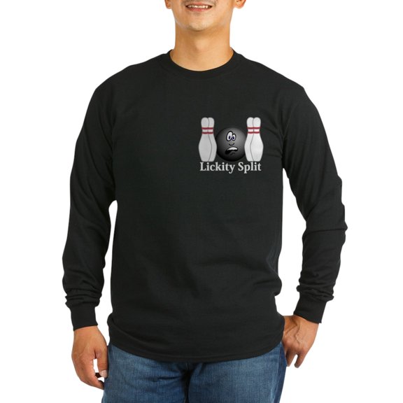 CafePress - Lickity Splits Logo 4 Long Sleeve Dark T Shirt Des - Long Sleeve Dark T-Shirt
