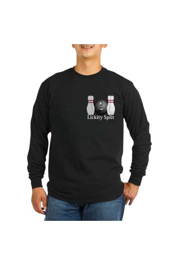 - Lickity Splits Logo 4 Long Sleeve Dark T Shirt Des - Long Sleeve Dark T-Shirt