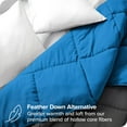 thumbnail image 4 of Bare Home Ultra-Soft Reversible Comforter - Goose Down Alternative - King/Cal King, Gray/Medium Blue, 4 of 8