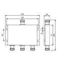 thumbnail image 5 of 698-2700Mhz 3 Way Splitter Divisor de Potencia Divisor Gsm 3G 4G WIFI Lte W-Cdma FDD Repetidor de SeñAl MóVil, 5 of 5