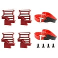thumbnail image 3 of segolike 4 Pcs Support de Batterie en Métal Alliage d'Aluminium Haute Résistance Remplacement Rouge, 3 of 9