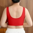 thumbnail image 5 of Wdgfv Bras for Older Women, Posy Bra - Comfortable Front Button Wireless Shaping, Front Button Bras Red XXL, 5 of 5