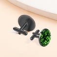 thumbnail image 6 of Saint Patrick's Day Elegant Stainless Steel Cufflink Set for Formal Attire, Made of Stainless Steel, for Business Meetings and Weddings, 6 of 6