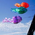 thumbnail image 3 of In the Breeze 5263 — 18-inch Purple Iridescent Jellyfish 3D Windsock — Bright, Sparkling Marine Life Outdoor Decor, 3 of 6