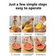 thumbnail image 3 of Mango Slicer Cutting Tool, Watermelon Cutter Tool, Mango Splitter Dragon Fruit Prep Tool, Mango Pitter and Peeler with Non-Slip Handle Kitchen Tools for papaya, avocado, Kiwi, 3 of 11