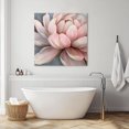 thumbnail image 3 of Pink Flowers Wall Art Painting on Canvas, Spring Country Pastoral Botanical Floral Canvas Art Home Prints Wall Art Framed Modern Artwork for Living Room Bedroom Wall Decor 12x12in, 3 of 9