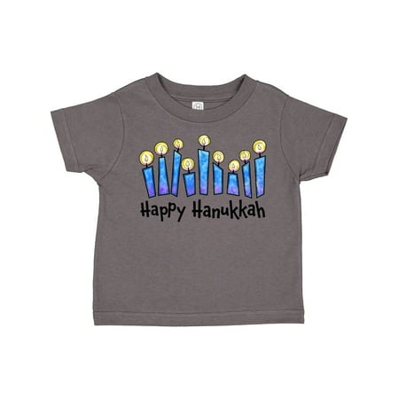 

Inktastic Happy Hanukkah with Lit Candles Boys or Girls Toddler T-Shirt
