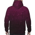 thumbnail image 7 of Wukai Dark Purple Glitter Print Men Hoodies Fleece Sweatshirts Long Sleeve Sweaters Pullover Fall Outfits Winter Clothes-Medium, 7 of 7