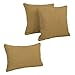 thumbnail image 3 of Double-corded Solid Outdoor Spun Polyester Throw Pillows with Inserts (Set of 3), Wheat, 3 of 4