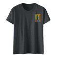 thumbnail image 3 of YDLCAFD T-Shirts pour Femmes Col en V Graphique Été Décontracté Imprimé Manches Courtes Col Rond T-Shirt, 3 of 4