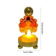 thumbnail image 4 of Thanksgiving LED Electronic Candlestick, Iron Painted Turkey Maple Modeling Lamp Candle Holder, Small Cute Thanksgiving Night Light Ornaments, Portable Table Candle Holder Decoration, 4 of 6