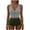 Army Green, variant on Women's Striped Crop Top Two Piece Swimsuit Set Soft Fabric Comfortable Design Beach Casual Wear Blue M
