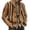 Khaki, variant on Herrnalise Men's Jacket Fashion Winter Vintage Striped Jacquard Men Cardigan Thick Knit Wool Shawl Collar Cardigan sweater coat with pocket Khaki