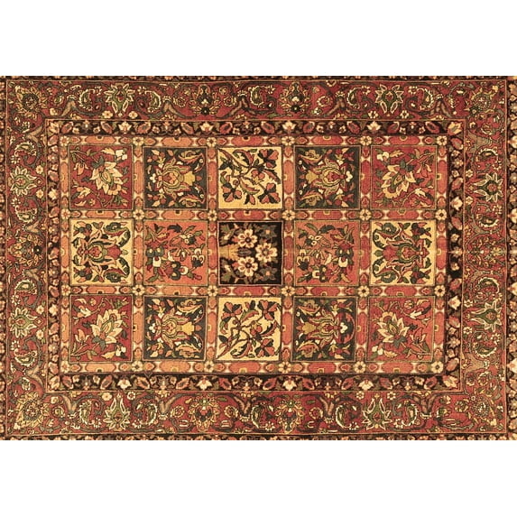 Ahgly Company Indoor Rectangle Animal Brown Traditional Area Rugs, 8' x 10'