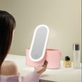 thumbnail image 1 of Ovzne Intelligent Storage LED Makeup Mirror For Dressing Table Outdoor Travel With Light Beauty Mirror On Clearance, 1 of 6