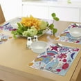 thumbnail image 4 of Ambesonne Cartoon Place Mats Set of 4, Marine Ocean Life, Standard Size, Multicolor, 4 of 6