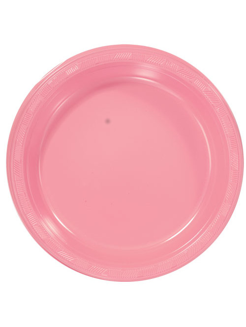 9" Pink Party Plastic Plates 50ct.