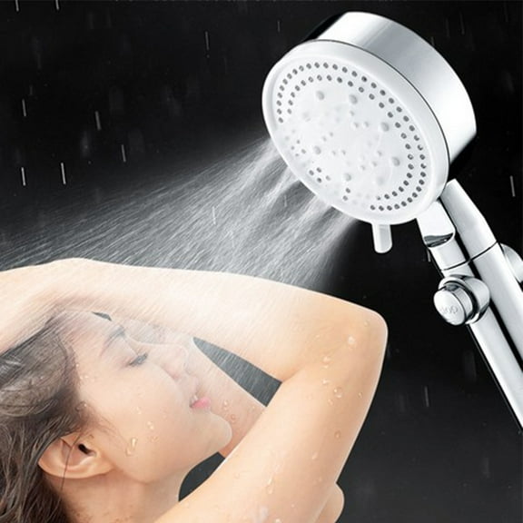 HongHeng Clearance Under $2.00 Shower - High-Pressure Handheld Showerhead - Hard Water High Pressure4 Spray Modes Handheld Shower for the Elderly, ChildrenCan Be Used for Home