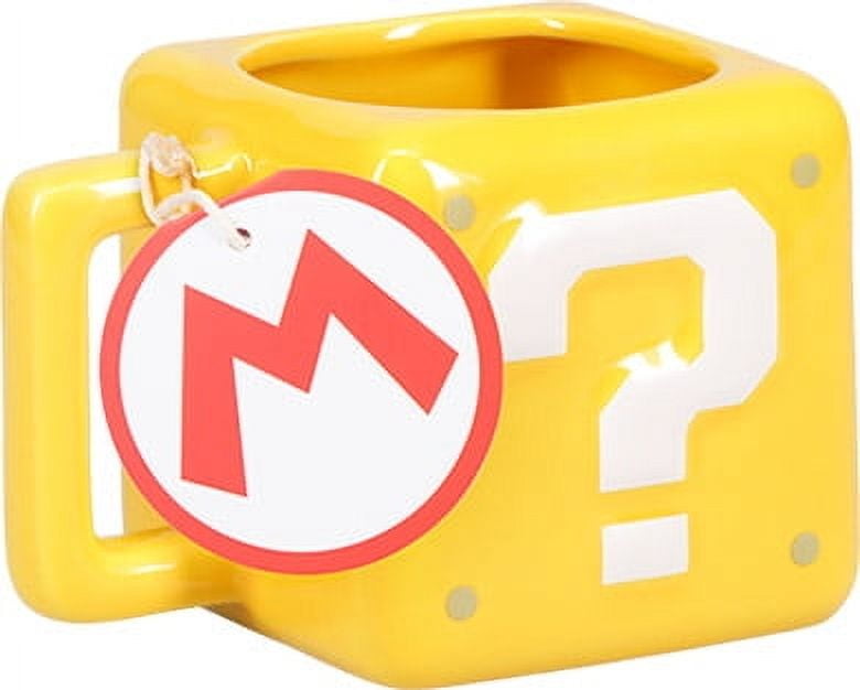 Super Mario Question Block Mug, Ceramic 15 fl oz Officially licensed Nintendo Gift by Paladone