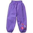 thumbnail image 2 of Mercatoo Girls Boys Hood Windbreaker Jacket + Rain Pants Set Kids Hoodies Raincoat Trench Coat Suit Troop Jogging Suit, 2 of 3