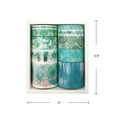 thumbnail image 6 of Wrapables Decorative Washi Tape Box Set (10 Rolls), Green Floral, 6 of 8