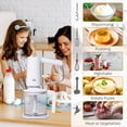 thumbnail image 6 of HOMCOM 5-in-1 Electric Hand Mixer, Handheld Mixer with Measuring Cup, 300W Immersion Blender with 5+1P Speeds, Dough Hooks, Chopper, Whisk and Mixers for Meat, Fruit, Mashed Potato and Milkshake, 6 of 9