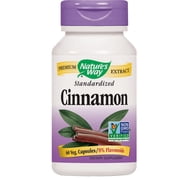 Nature's Way Cinnamon Standardized Non-GMO Project verified, Tru-ID? Certified, 60 Ct