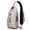 Pink-1, variant on Hippie Sling Backpack, Geometric Ethnic Crossbody Daypack with Stripes and Waves Pattern, Lightweight Anti-theft Bag for Travel