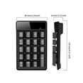 thumbnail image 4 of Cateissary Teclado numérico con cable, 19 teclas, Mini teclados mecánicos, teclado Digital de 2,4G, teclado numérico portátil recargable para ordenador Juegos de teclado y mouse para computadora, 4 of 6