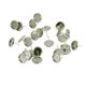 thumbnail image 1 of 24 piezas de pendientes de bricolaje para cabujón, para pendientes, accesorios de 10 mm Blanco Sunnimix Espacios en blanco de aretes de Bazel redondos, 1 of 6