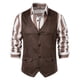thumbnail image 1 of Chaleco de chaqueta de un solo pecho de ante con cuello en V de Europa y Estados Unidos, 1 of 6