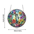 thumbnail image 3 of QuanTara Acrylic Puzzle Suncatcher 83-Piece DIY Horse Stained Glass Window Hanging 7.4in Round Sun Catchers for Home Garden Boho Wall Art Decor, 3 of 6