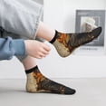 thumbnail image 5 of Bingfone Vintage Style Elk Design Patterned Men's Women's Casual Cotton Socks, 5 of 5