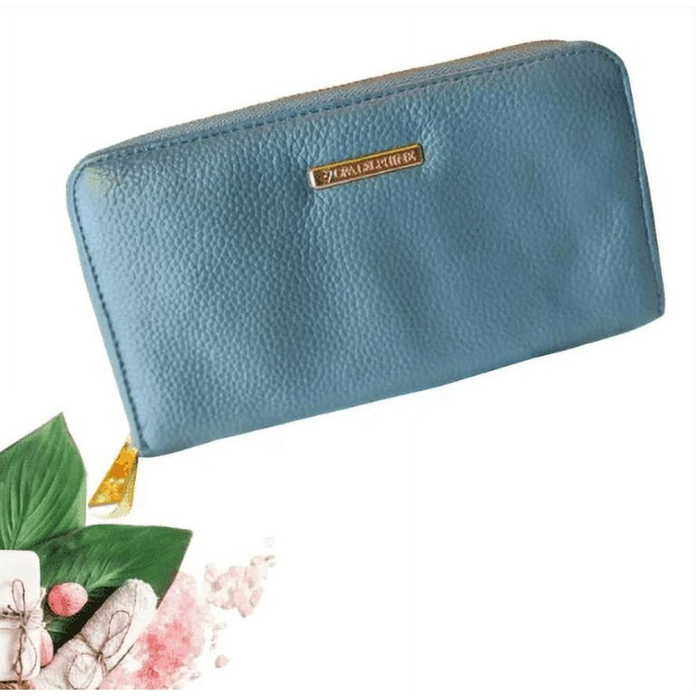 Wise Moms Boutique Ora Delphine Zip Around Pebbled Leather Wallet and Jewelry Bundles Women s Size One size Gold