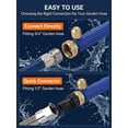 thumbnail image 4 of Melvexa Upgraded Hydro Jet Nozzle Power Washer for Garden Hose High Pressure Attachment Wand Water Hose Watering Car Gutter Wash Spray Powerful Cleaning Tool Patio Accessories Quick Connector Kit, 4 of 7